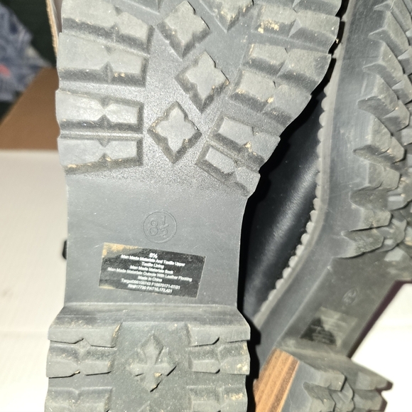 Universal Thread Black and Gray Heeled Boots - Picture 7 of 7